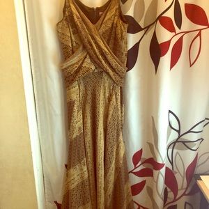 Bandolino women midi brown A-Line dress